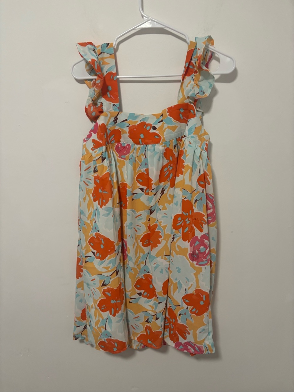 Hudson gray babydoll shift floral dress
